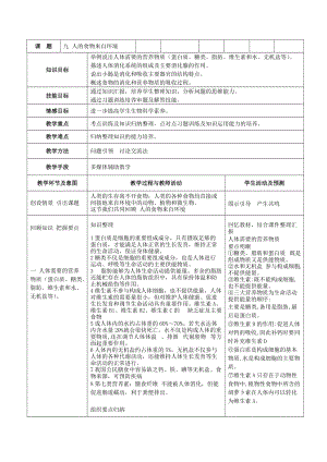 蘇教版七下生物10.1《血液和血型》教案（馮老師公開課作品）.docx