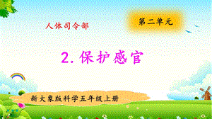 大象版五年級(jí)上冊(cè)科學(xué)2.2保護(hù)感官 教學(xué)課件.pptx