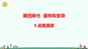 大象版六年級上冊科學4.4追根溯源（含練習）課件.pptx