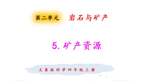 大象版四年級上冊科學2.5礦產資源 課件.pptx