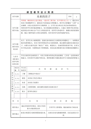 人教版三下美術第8課 未來的建筑-教案（昌老師公開課教學設計）.doc