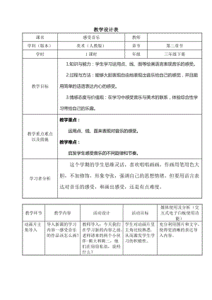 人教版三下美術第5課 感受音樂-教案（施老師公開課教學設計）.docx
