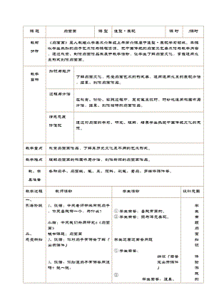 人教版六下美術第6課扇面畫-教案（戚老師公開課教學設計）.doc
