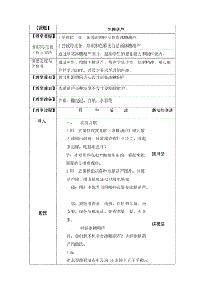 人美版一下美術17.冰糖葫蘆-教案（邢老師公開課教學設計）.doc