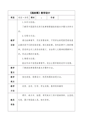 人美版六年級下冊美術11.畫故事-教案.doc