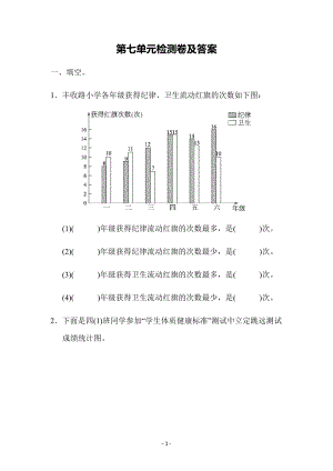 冀教版數(shù)學(xué)四年級（下）第七單元檢測卷（含答案）.docx