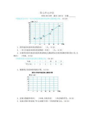 冀教版數學五年級（下）第七單元測試卷B（含答案）.docx
