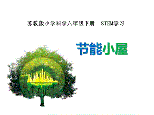 2022新蘇教版六年級下冊科學STEM學習：節能小屋-課件（教學）.pptx