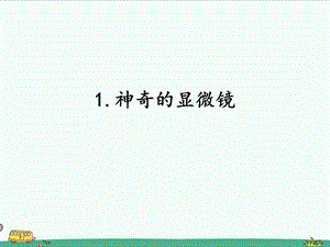 2022湘科版五年級下冊科學1.1神奇的顯微鏡課件.pptx