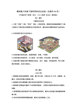 教科版六年級下冊科學知識點總結(jié)（全冊共40頁）.doc