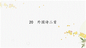 人教部編版（54制）七年級下冊語文20 外國詩二首 教學課件.pptx