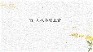 人教部編版（54制）六年級(jí)下冊(cè)語文12古代詩歌三首教學(xué)課件.pptx