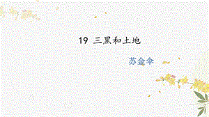 人教部編版（54制）六年級下冊語文19三黑和土地教學課件.pptx