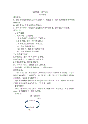 人教部編版六上語(yǔ)文26好的故事教案（王老師獲獎(jiǎng)教學(xué)設(shè)計(jì)）.docx