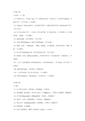 7-9年級(jí)語(yǔ)文上冊(cè)課標(biāo)文言文重點(diǎn)句子整理.docx