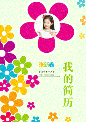 小升初精美簡歷模板12.doc