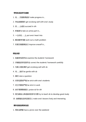 中考英語備考作文好詞好句.docx