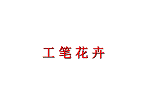 人教版六年級下冊美術《工筆花卉》課件.ppt