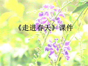 人教版四年級(jí)下冊(cè)美術(shù)《走進(jìn)春天》課件1.ppt