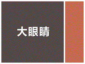 人美版一年級上冊美術《大眼睛》課件2.ppt