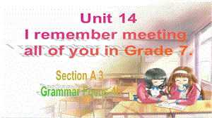 人教版九年級下冊英語Unit14IremembermeetingallofyouinGrade7SectionAgrammarfocus課件.ppt