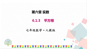 人教版七年級下冊數學6.1.3平方根 課件.pptx