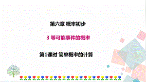 北師大版七年級下冊數學6.3 第1課時 簡單概率的計算 課件.ppt