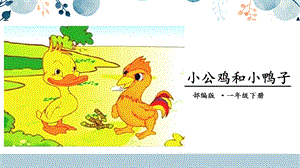 人教部編版一年級下冊語文4.小公雞和小鴨子 課件.pptx