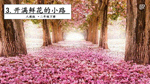 人教部編版二年級(jí)下冊(cè)語文3開滿鮮花的小路.第二課時(shí)課件.pptx