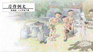 人教部編版六年級下冊語文習作例文. 一課時 課件.pptx