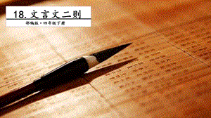人教部編版四年級下冊語文18 文言文二則. 第一課時 課件.pptx