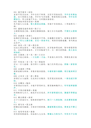 小學(xué)語文資料：120首只知一句卻不知全文的經(jīng)典古詩詞.docx
