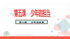 人教部編版九下道德與法治5.2少年當自強教學優質課件.pptx