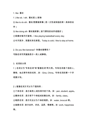 新目標七年級英語（上）Unit6必考知識點.docx