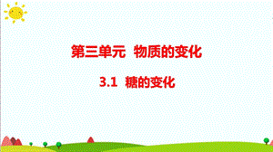 大象版六年級科學下冊3.1糖的變化課件（13張PPT).pptx