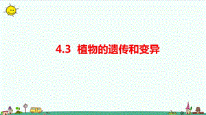 大象版六年級上冊科學4.3植物的遺傳和變異課件.pptx