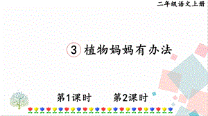 部編版二年級上冊語文3 植物媽媽有辦法 課件.pptx