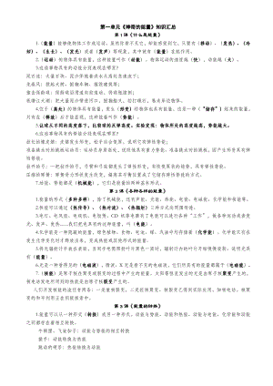 蘇教版六年級下冊科學知識點總結（全冊共8頁）.pdf