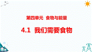 大象版五年級下冊科學4.1我們需要食物-課件.pptx