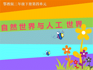 人教鄂教版二年級下冊科學(xué)10《自然世界與人工世界》課件.pptx