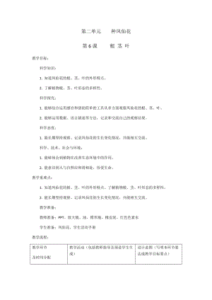 人教鄂教版三年級(jí)下冊(cè)科學(xué)6《根 莖 葉 》教學(xué)設(shè)計(jì).docx