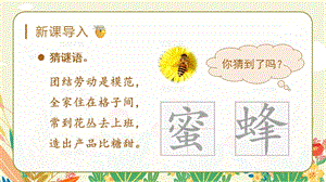 人教部編版三年級下冊語文（教學課件）14.蜜蜂第1課時.pptx