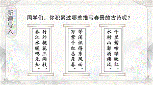 人教部編版四年級下冊語文（教學課件）1.古詩詞三首.pptx