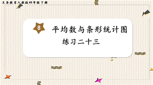 人教版四年級下冊數學《練習二十三》教學課件.pptx