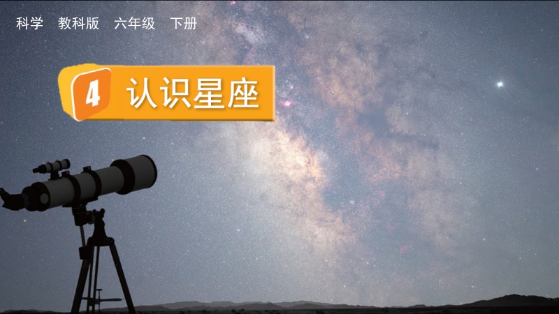 教科版六年級下冊科學3.4認識星座-課件+視頻素材.rar