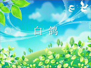 湘藝版二年級上冊音樂《白鴿》課件1.ppt