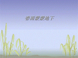 冀少版三年級下冊音樂《春雨蒙蒙地下》課件.ppt