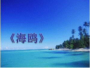 冀少版三年級(jí)下冊(cè)音樂(lè)《海鷗》課件.ppt