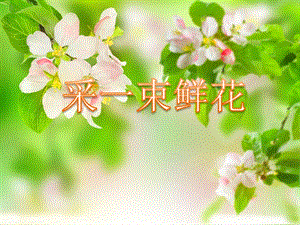人音版四年級上冊音樂《采一束鮮花》課件.ppt