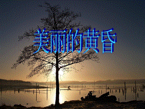 人音版三年級上冊音樂《美麗的黃昏》課件01.ppt